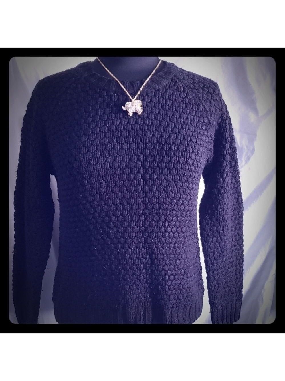 Jenny Black Acrylic Sweater